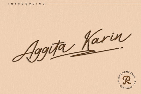 Aggita Karin: A Versatile Handwritten Font for Creative Brands