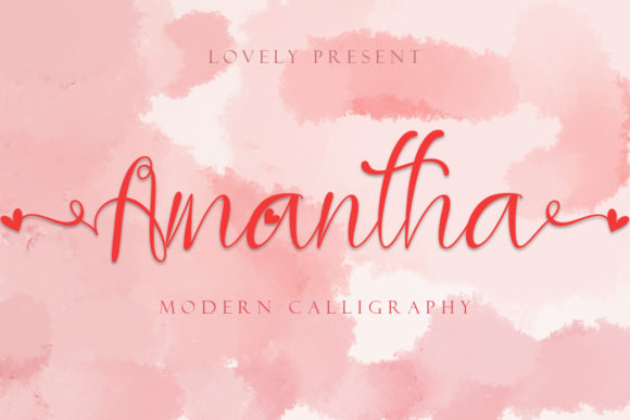 Amantha: A Romantic Handwritten Font for Campaigns
