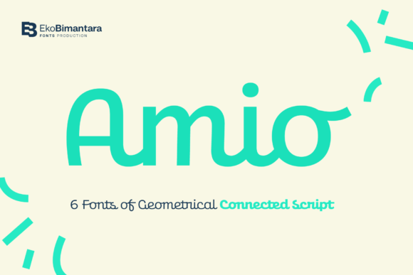 Amio: A Balanced Geometrical Script Font for Digital Design