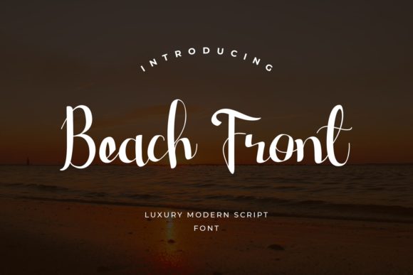 Beach Front Font: A Modern Handwritten Typeface for Digital Design