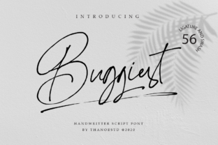 Buggiest: A Bold Script Font for Editorial Design