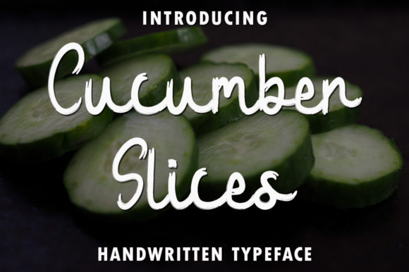 Cucumber Slices Font for Digital Designers and Web Creators