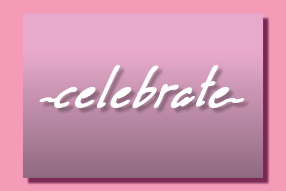Discover the Elegance of the Celebrate Handwritten Font