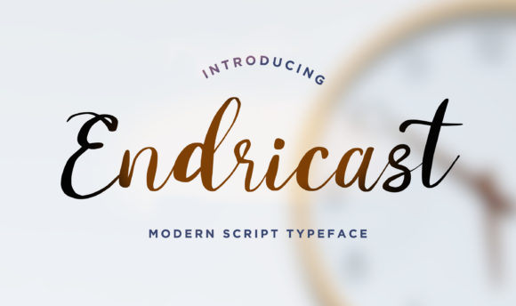 Endricast: A Font for Elegant Branding and Business Design