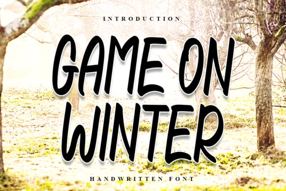 Game on Winter: A Cheerful Handwritten Font for Marketing