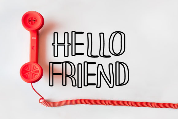 Hello Friend Font: A Handwritten Outline for Your Creative Projects