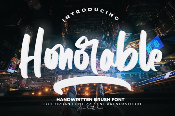 Honorable: A Refined Handwritten Font for Editorial Design