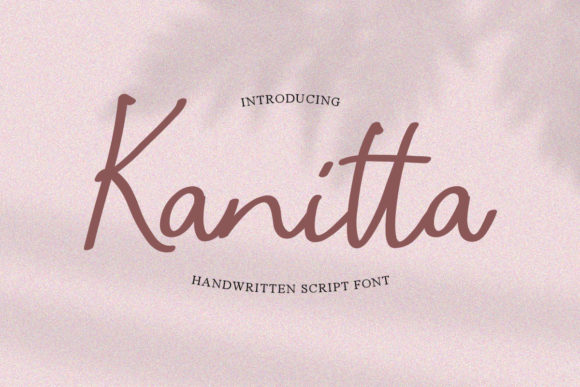Kanitta: The Elegant Handwritten Font for Crafters and Product Makers