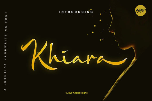 Khiara Font: A Luxury Handwritten Typeface for Digital Design