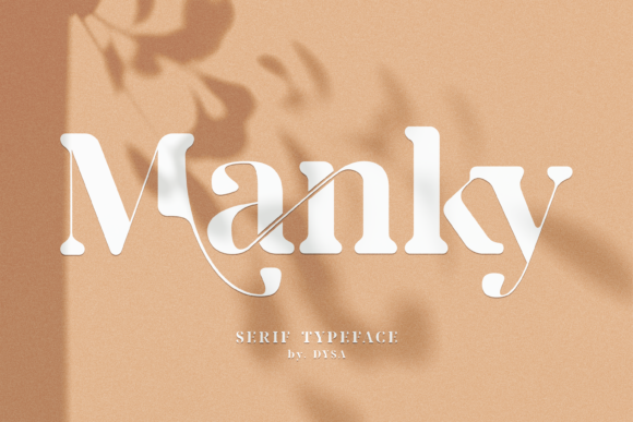 Manky: A Bold Serif Font for Crafters and Product Creators