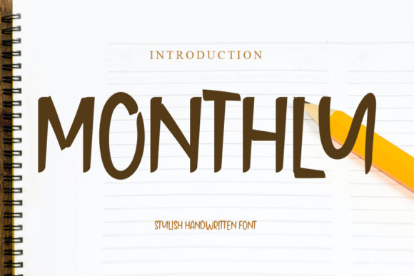 Monthly: Your Go-To Handwritten Font for Real Branding Projects