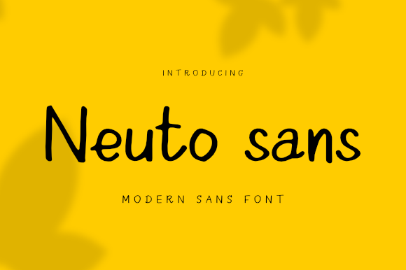 Neuto Sans: A Simple Handwritten Font for Editorial Storytelling