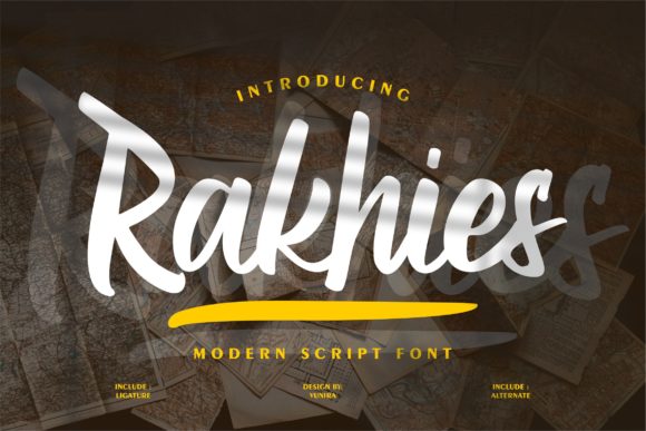 Rakhies: A Bold Handwritten Font for Crafters and Creators