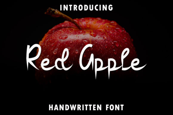 Red Apple: A Classic Handwritten Font for Crafters