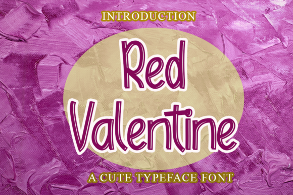 Red Valentine: A Delicate Font for Handmade Products