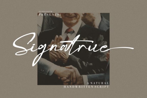 The Artful Character of the Signatrue Handwritten Font