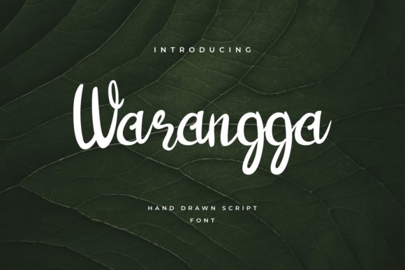 The Warangga Font for Editorial Design and Branding