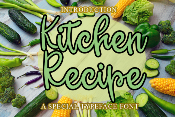 Using Kitchen Recipe Font in Elegant Branding Projects