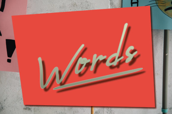 Using the Words Font for Elegant Brand Projects