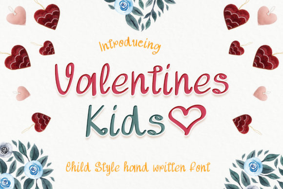 Valentines Kids: A Handwritten Font for Digital Creativity