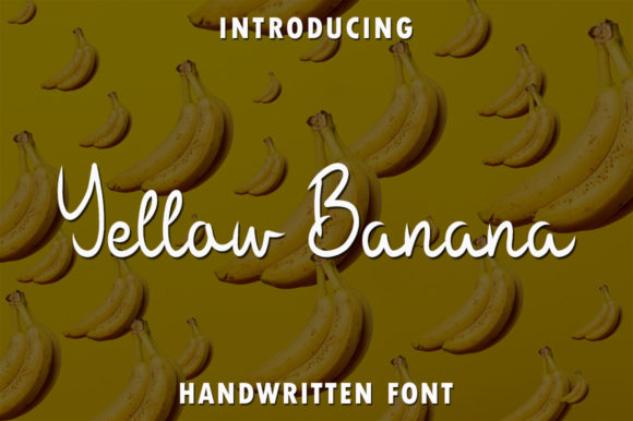 Yellow Banana: A Sweet Script Font for Digital Creators